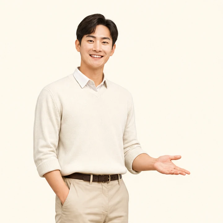 신용불량자 그랑콜레오스 장기렌트 상담 신청을 안내하는 담당자